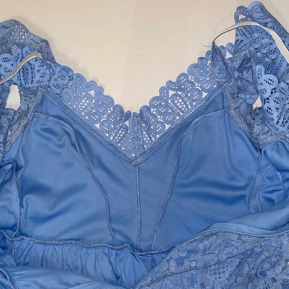 Jr.Small PRINCESS CINDERELLA Disney Zara Pale Blue Lace Off-Shoulder Dress - Picture 11 of 17